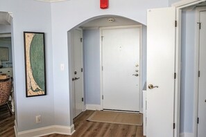 Looking at foyer from living room