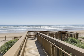 Private boardwalk to the beach