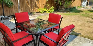 Outdoor dining area