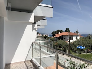 Blick vom Balkon