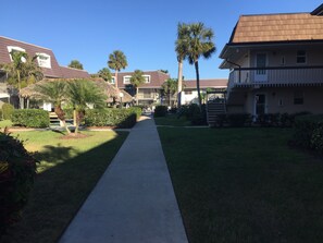 Just a few steps to the pool.