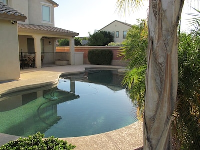 large heated pool