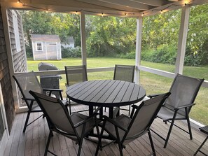 Private screened-in porch.  