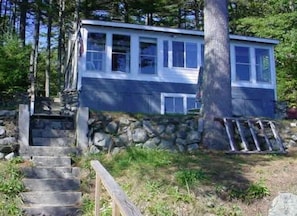 cottage from lake