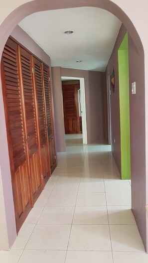 passage way to rooms