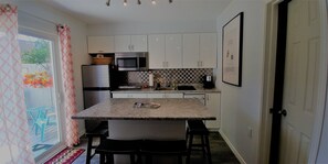 View of the kitchen from the living room