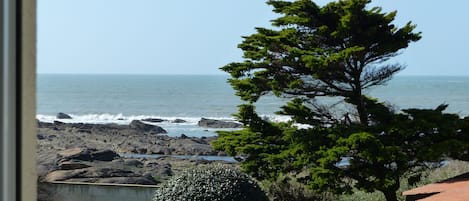 Vue sur l'océan du séjour.
Ocean view from living room.