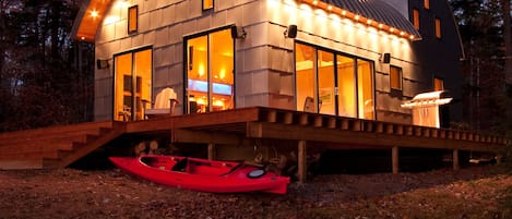 Night or day you'll enjoy Lunahawasset's deck overlooking the water & sunset