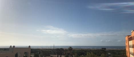 Vue sur la plage ou l’océan