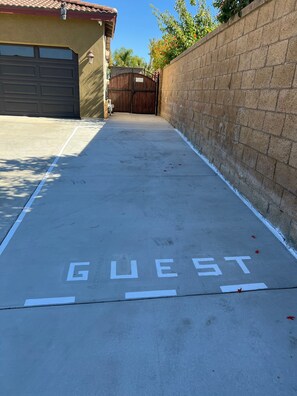 Designated Guest parking  space.