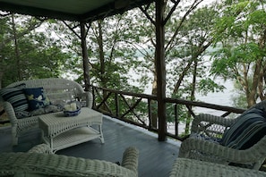 Porch over looking Lake