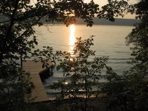 Enjoy the sunsets on the dock or view from porch
