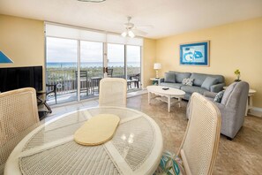 Open Concept living and dining area