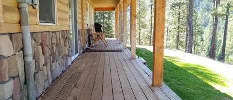 Wrap-around porch