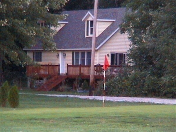 A view from the golf course green.