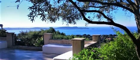 Terrasse - Vue mer presqu'île de Giens