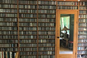wall of cd's