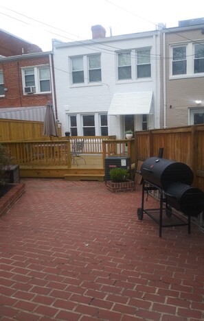Back yard - view near rollup door 