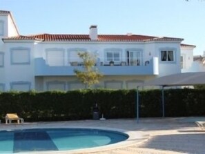 Apartment viewed from pool