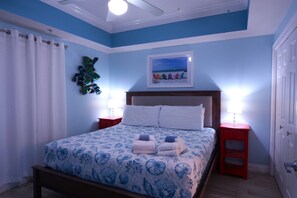 MBR with 40" HDTV, Hotel Safe and full ensuite bath.