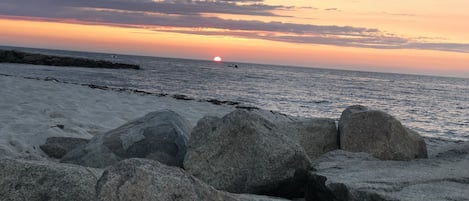 Sunset over Cape Cod Bay At Ellis Landing