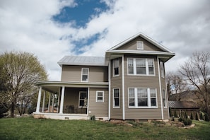 Exterior view of house from backyard