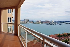 View of Intracoastal from Balcony - Clearwater Beach, Florida Condo