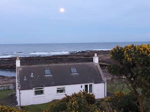 Fife Ness Cottage, full moon