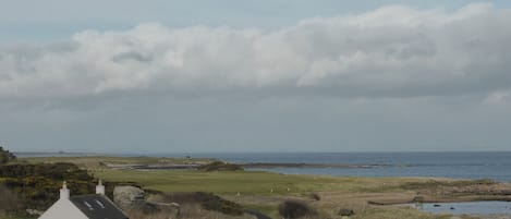 Fife Ness Cottage, looking north towards Angus