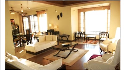 Majestic 3 BHK villa wth living area & stunning views near Dalai Lama Temple 