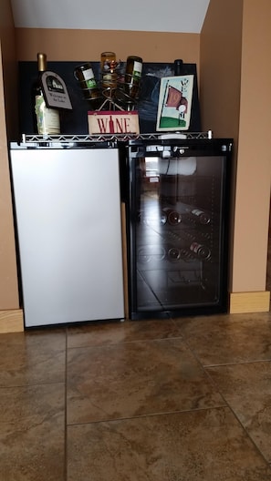 Great Room Beverage Center - Fridge & Wine Fridge