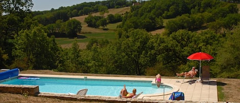 Pool and countryside