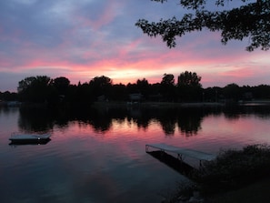 Beautiful sunsets facing west on Lake Camelot!