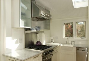Kitchen - Viking stove, Bosch dishwasher, farmhouse sink