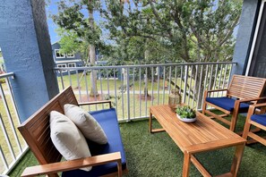 Take in the view and breathe in the fresh air in this serene balcony