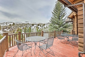 Wraparound Deck | Mountain Views | Grill | Outdoor Dining