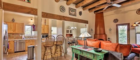 Sante Fe Vacation Rental | 3BR | 2BA | 1,300 Sq Ft | Stairs to Access