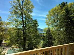 lake view from the deck,  pool and tennis areas steps away