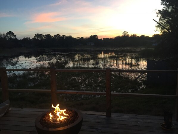 Amazing views and privacy from back deck