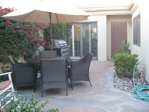 Private courtyard off of kitchen 