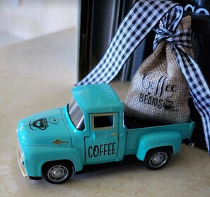 Daily coffee delivery. Complimentary coffee for breakfasts.