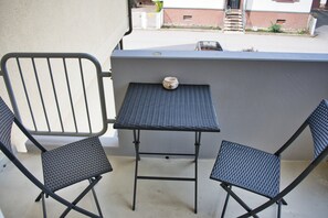 Blick vom Balkon