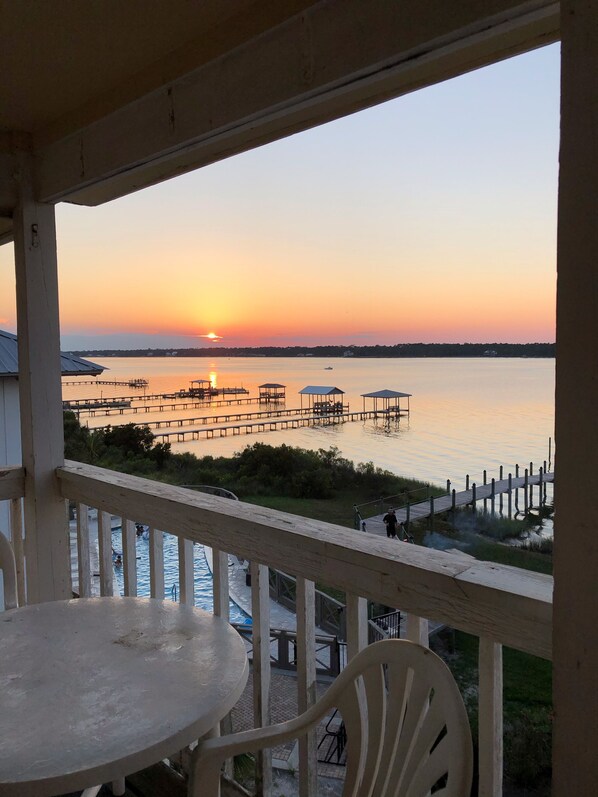 Sunset across the lagoon