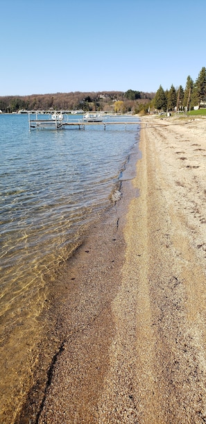 Clear shallow beach