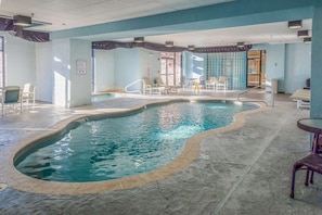 Head on downstairs to the lower level of the condo complex to enjoy some fun in the indoor pool.