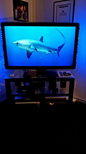 55 inch TV with mood lighting