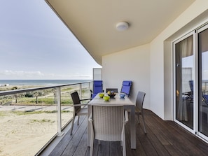 Table, Furniture, Building, Window, Sky, Shade, Porch, Wood, Chair, House