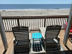 lounge chairs with direct view of ocean