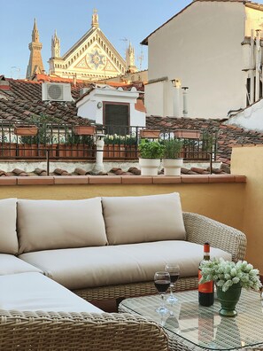 Terrace with Santa Croce Church  