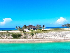 View of Blue Nirvana Villa XXI from the sea channel